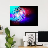Disco Ball Poster (Heimbüro)