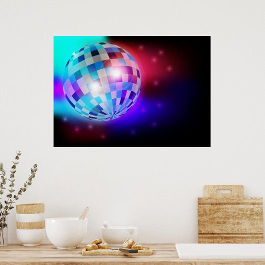 Disco Ball Poster (Küche)