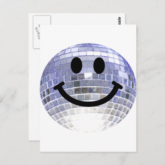 Disco Ball Postkarte (Vorne/Hinten)