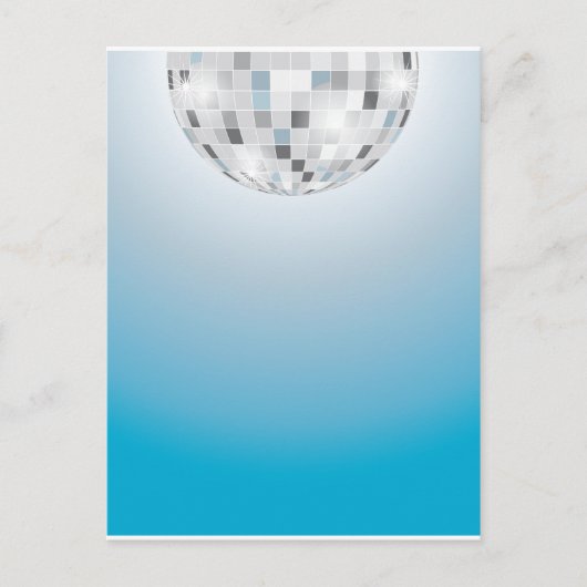 Disco Ball Postkarte (Vorderseite)