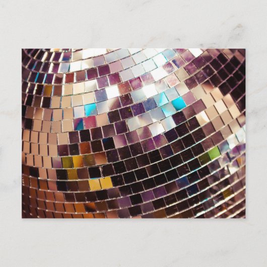 Disco Ball Postkarte (Vorderseite)