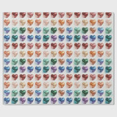 Disco Ball Pride Hearts - Geschenkartikel Geschenkpapier (Flach)