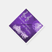 Disco-Ball, Prinzessin Coach u. Pferde19. Serviette (Ecke)
