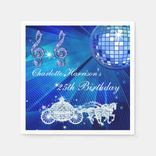 Disco-Ball, Prinzessin Coach u. Pferde25. Serviette