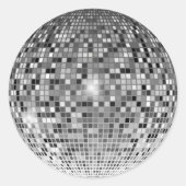 Disco Ball Retro Aufkleber - Coole Vintage Bademän (Vorderseite)