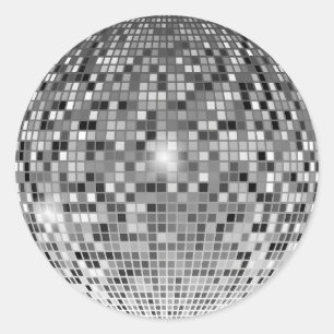 Disco Ball Retro Aufkleber - Coole Vintage Bademän