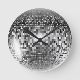 Disco Ball Runde Wanduhr