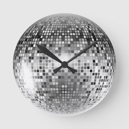 Disco Ball Runde Wanduhr (Vorderseite)