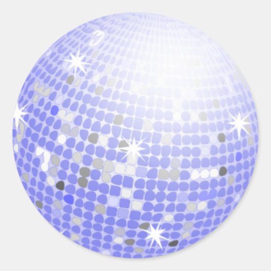 Disco Ball Runder Aufkleber (Vorderseite)
