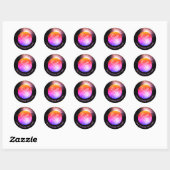 Disco Ball Runder Aufkleber (Blatt)