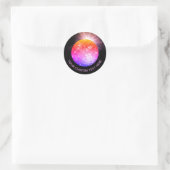 Disco Ball Runder Aufkleber (Tasche)