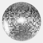 Disco Ball Runder Aufkleber (Vorderseite)