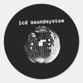 Disco Ball Runder Aufkleber (Vorderseite)