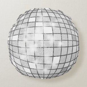 Disco Ball Rundes Kissen