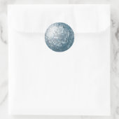 Disco Ball Silver Sticker (Tasche)