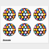 Disco-Ball-Sticker Runder Aufkleber (Blatt)