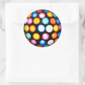 Disco-Ball-Sticker Runder Aufkleber (Tasche)