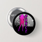 Disco-Ball-Tänzer Button (Vorne & Hinten)
