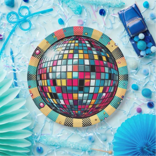 Disco-Ball-Teller! Pappteller (Party)