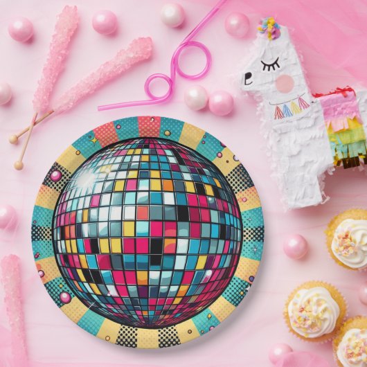Disco-Ball-Teller! Pappteller (Party)