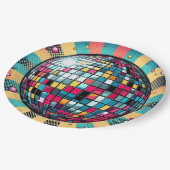 Disco-Ball-Teller! Pappteller (Schrägansicht)