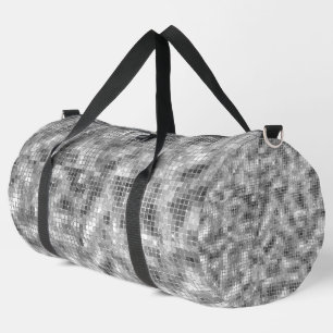 Disco Ball Themed Imitats Silver Duffle Bag
