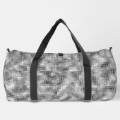 Disco Ball Themed Imitats Silver Duffle Bag (Rückseite)