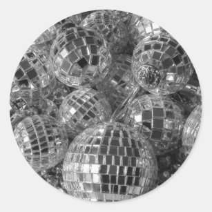 Disco-Ball-Verzierungen Runder Aufkleber