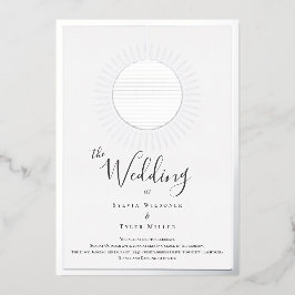 Disco Ball Wedding Foil Einladung