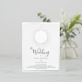 Disco Ball Wedding Folie Einladungspostkarte (Stehend vorne)