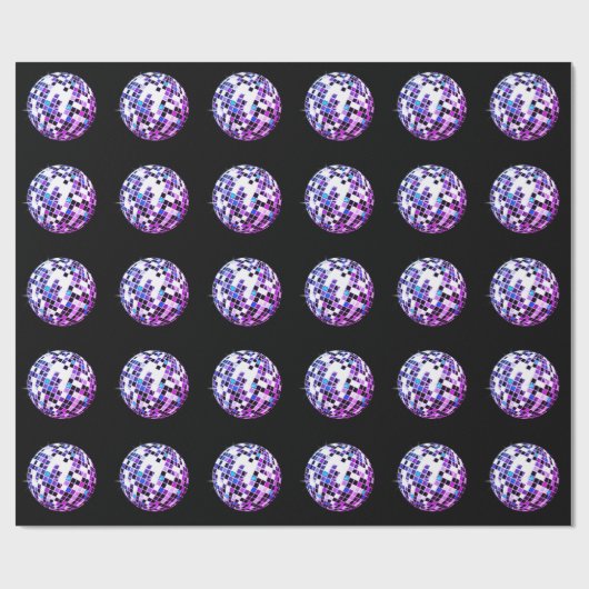 Disco Ball Wrapping Paper Geschenkpapier (Flach)