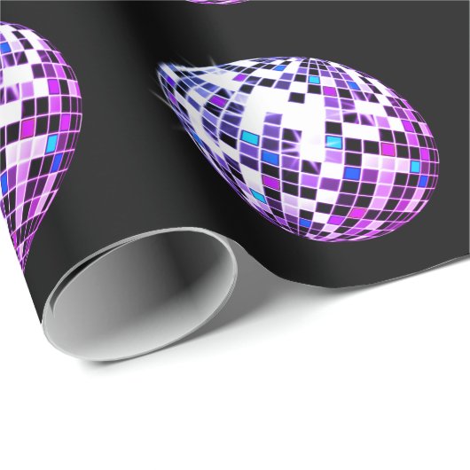 Disco Ball Wrapping Paper Geschenkpapier (Rolleneckpunkt)