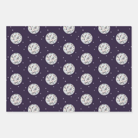 Disco Balls Geschenkpapier Set (Vorderseite)