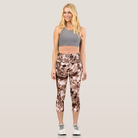 Disco Balls Glam 17 Capri Leggings (Vorderseite)
