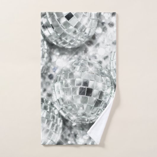 Disco Balls Glam #1 #retro #wall #art Badhandtuch Set (Handtuch)