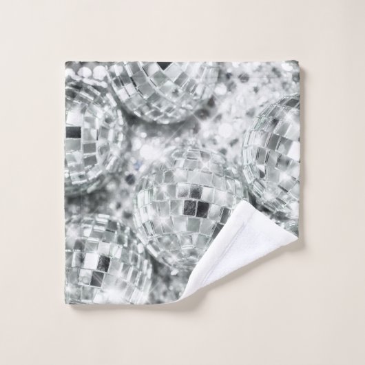 Disco Balls Glam #1 #retro #wall #art Badhandtuch Set (Waschlappen)