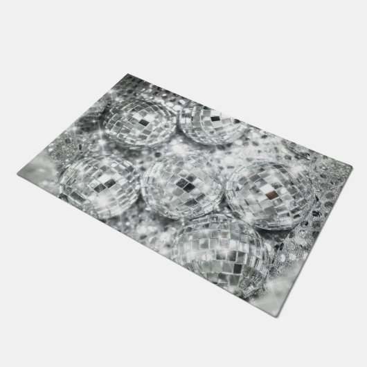 Disco Balls Glam #1 #retro #wall #art Fußmatte (Schrägansicht)
