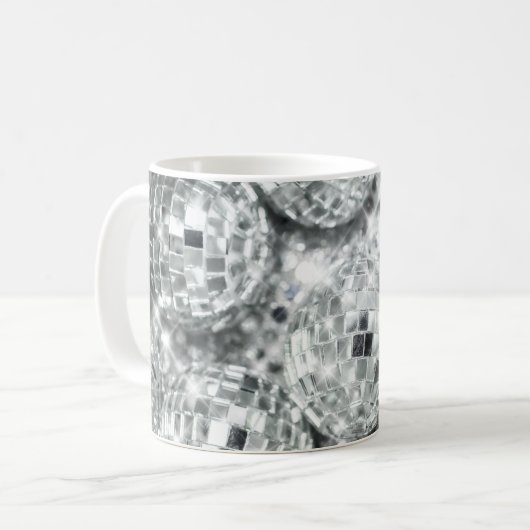 Disco Balls Glam #1 #retro #wall #art Kaffeetasse (Vorderseite Links)
