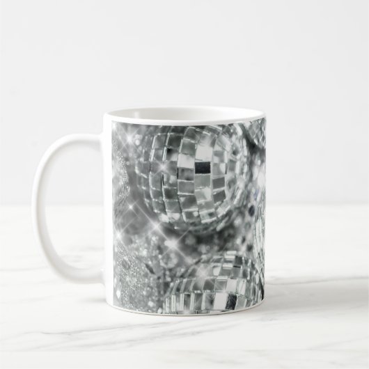 Disco Balls Glam #1 #retro #wall #art Kaffeetasse (Links)