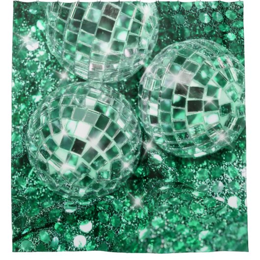 Disco Balls Glam #9 #retro #wall #art Duschvorhang (Vorderseite)