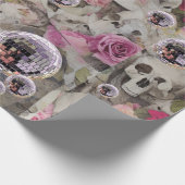 Disco Balls! Schädel und Rose Geschenkpapier (Ecke)