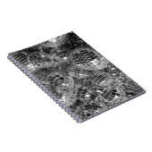 Disco Balls Schwarzweiß-Foto Notizblock (Rechte Seite)