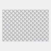 Disco Balls Silber Rosa und Gold Geschenkpapier Set (Vorderseite)