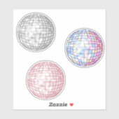 Disco Balls Sticker Set (Blatt)