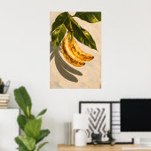 Disco-Banane-Poster, Retro-Funky-Frucht-Wandkunst Poster (Heimbüro)