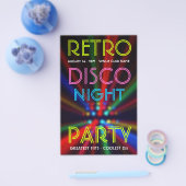 Disco Beams Lights Clubbing DJ Flyer (Einzeln)