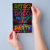 Disco Beams Lights Clubbing DJ Flyer (Handgriff)