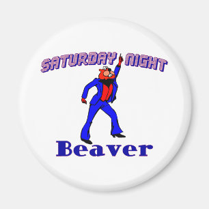 Disco Beaver Magnet