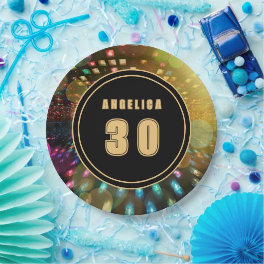 Disco Birthday Pappteller (Party)