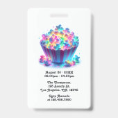 Disco Birthday Party VIP Pass - Disco-Party Lassen Ausweis (Back)